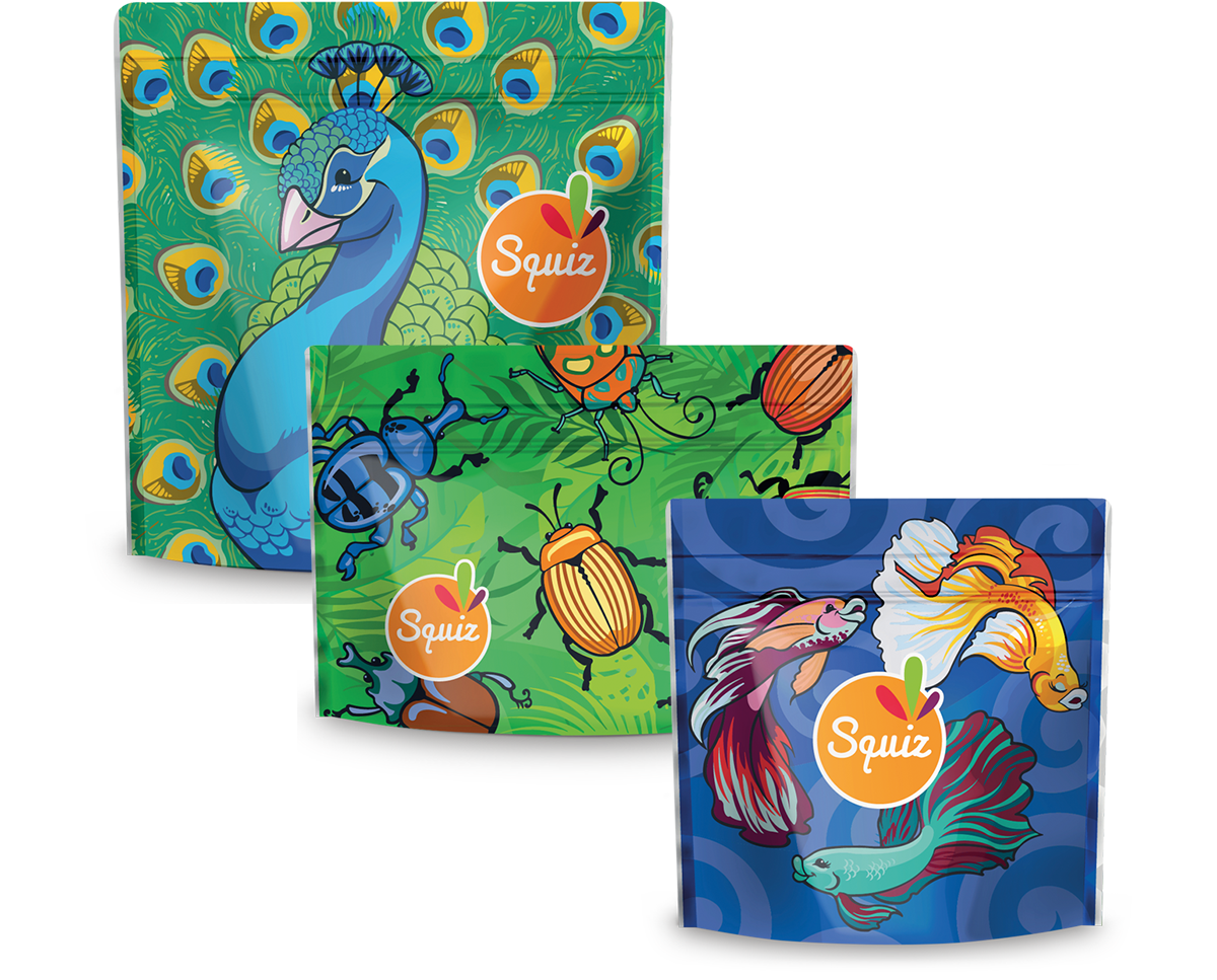 Sacs Snack Réutilisables Melii Licorne & Chat Avec Fermeture